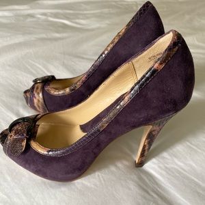 Like new Boutique 9 Purple Heels